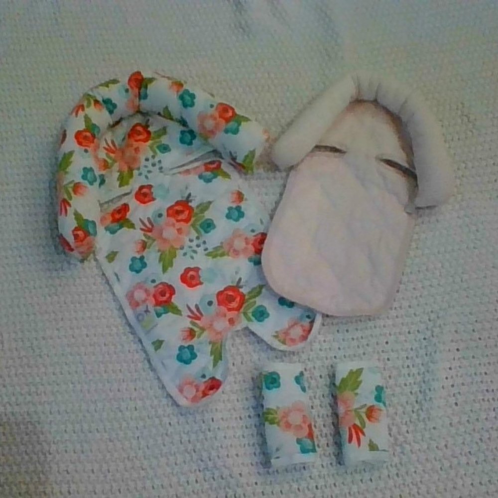 Infant Car Seat Head Rests and Strap Covers
